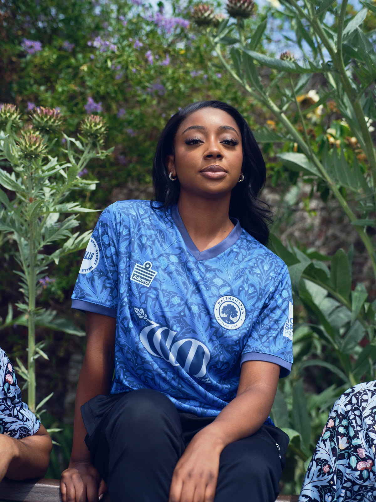 Walthamstow FC player wearing the home shirt